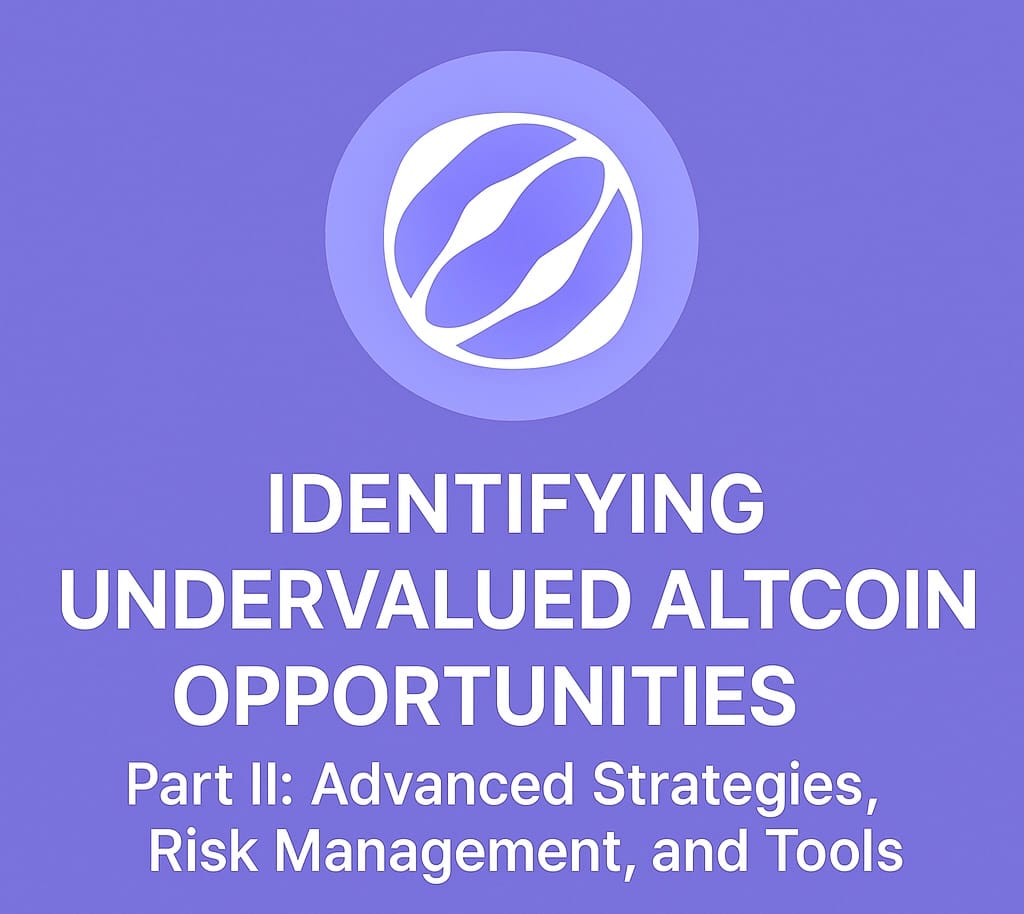 Identifying Undervalued Altcoin Opportunities Part II – Advanced Strategies, Risk Management, and Tools