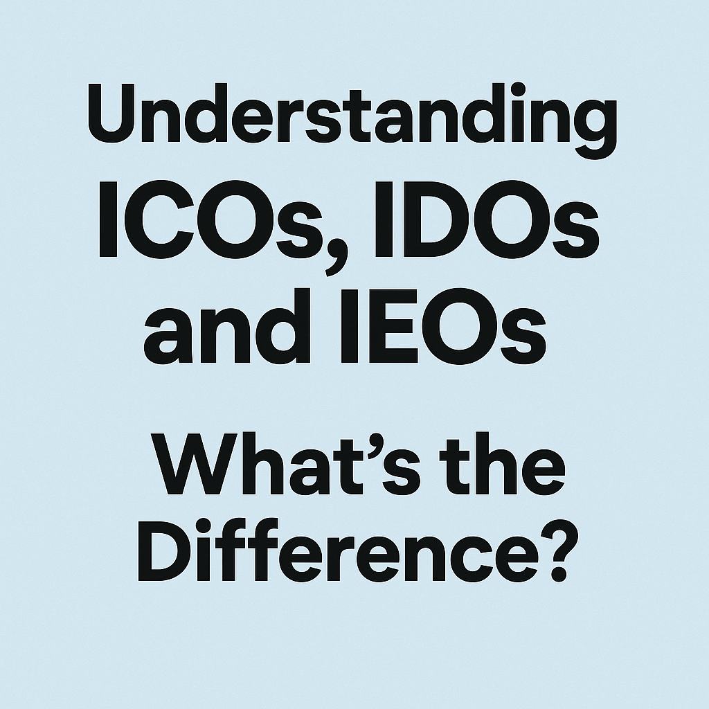 Understanding ICOs, IDOs, and IEOs: What’s the Difference?