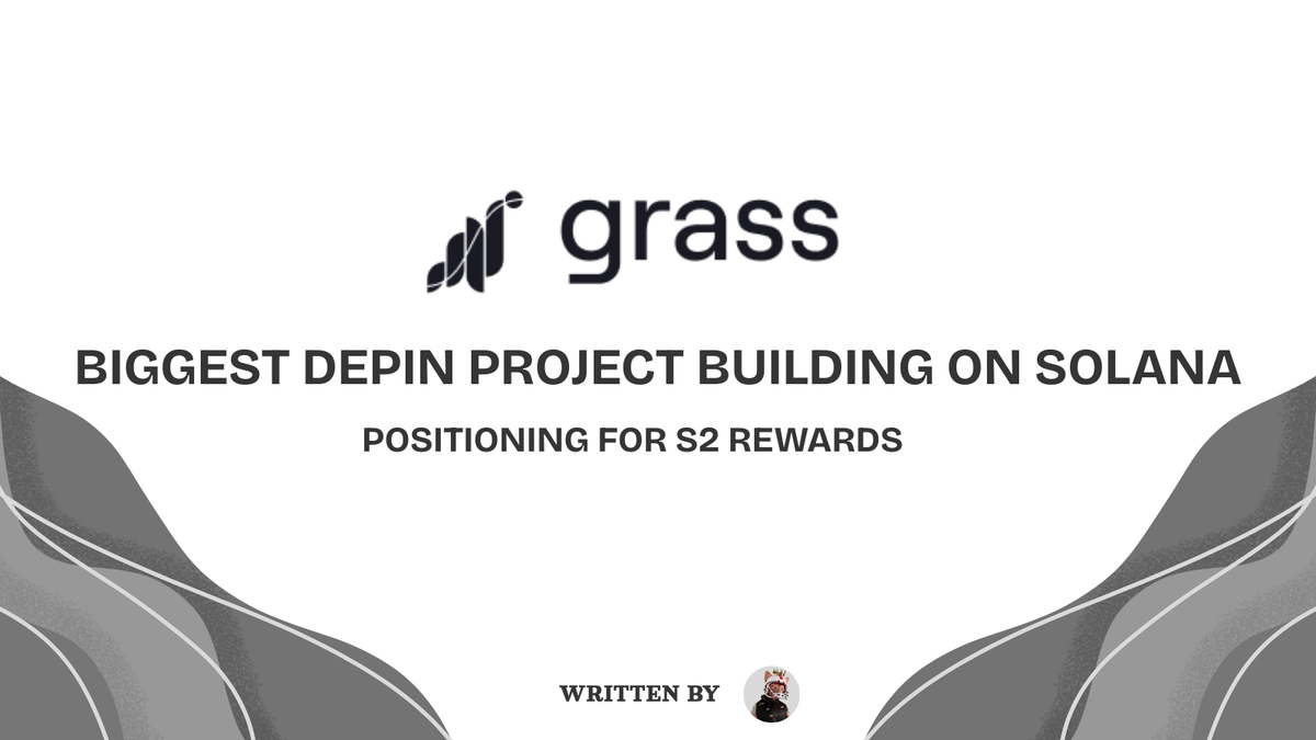 Biggest DePIN project building on SOLANA - $GRASS