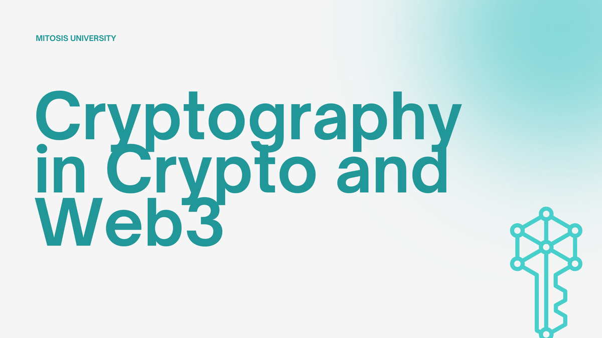 Cryptography in Crypto and Web3