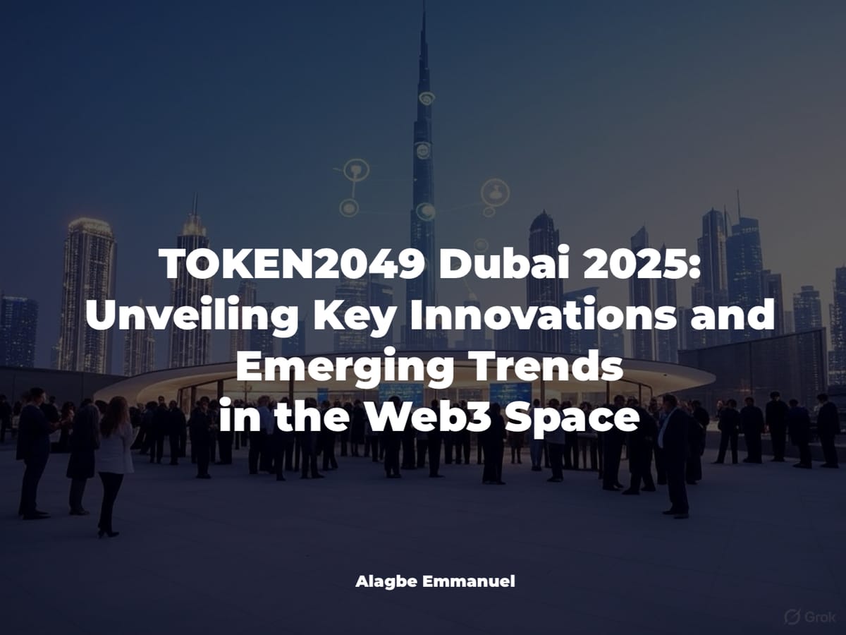 TOKEN2049 Dubai 2025: Unveiling Key Innovations and Emerging Trends in the Web3 Space
