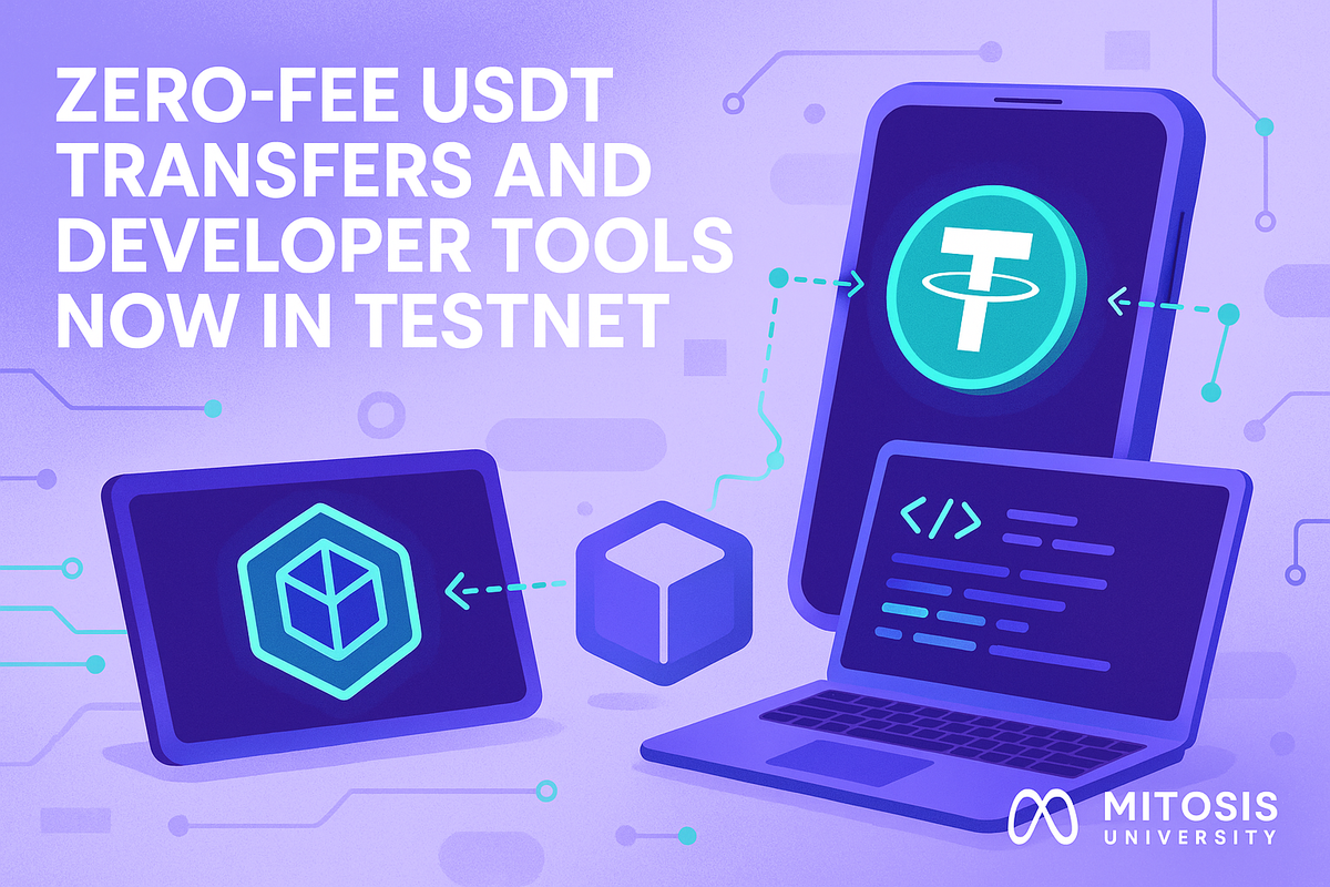 Zero-Fee USDT Transfers and Developer Tools Now in Testnet