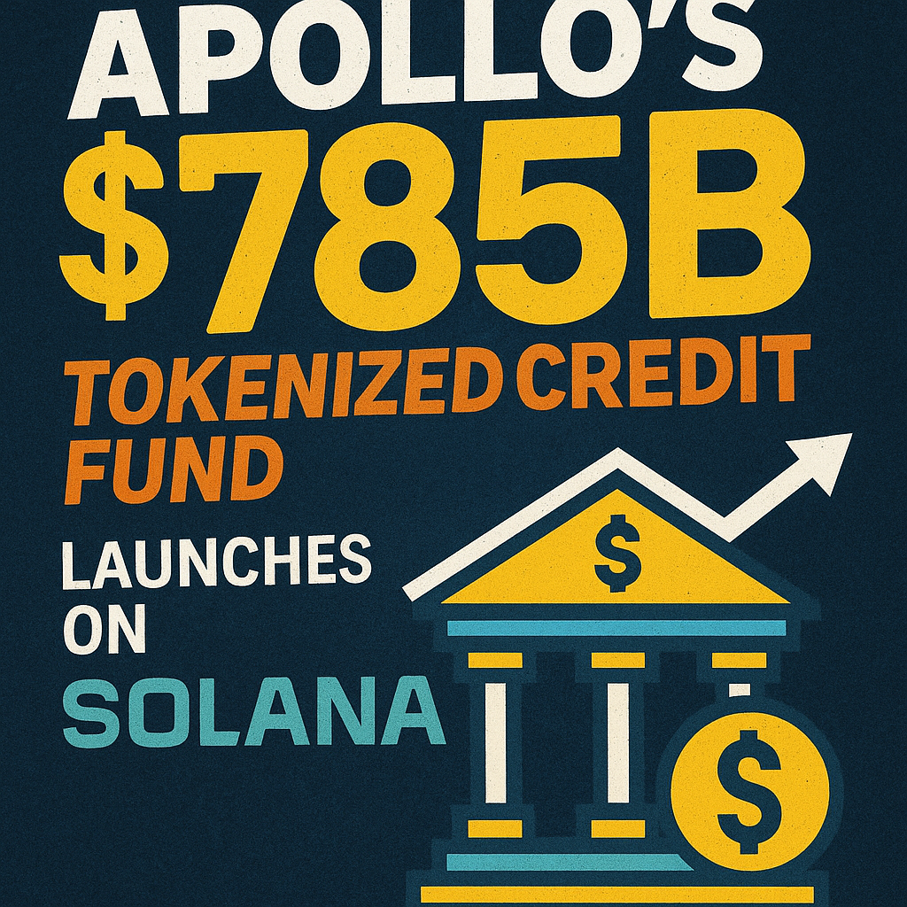 Apollo’s $785B Tokenized Credit Fund: The Boldest Bet Yet on DeFi’s Institutional Future