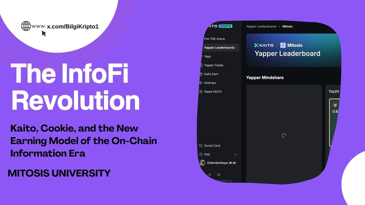 The InfoFi Revolution: Kaito, Cookie, and the New Earning Model of the On-Chain Information Era