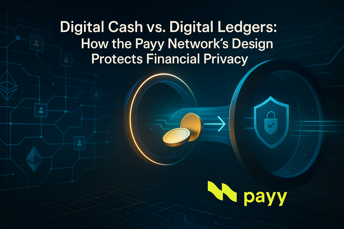 Digital Cash vs. Digital Ledgers: How the Payy Network's Design Protects Financial Privacy