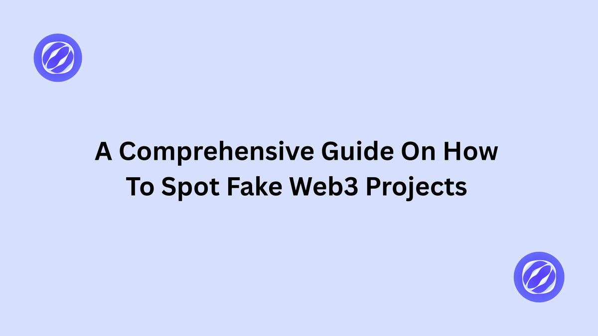 A Comprehensive Guide On How to Spot Fake Web3 Projects.