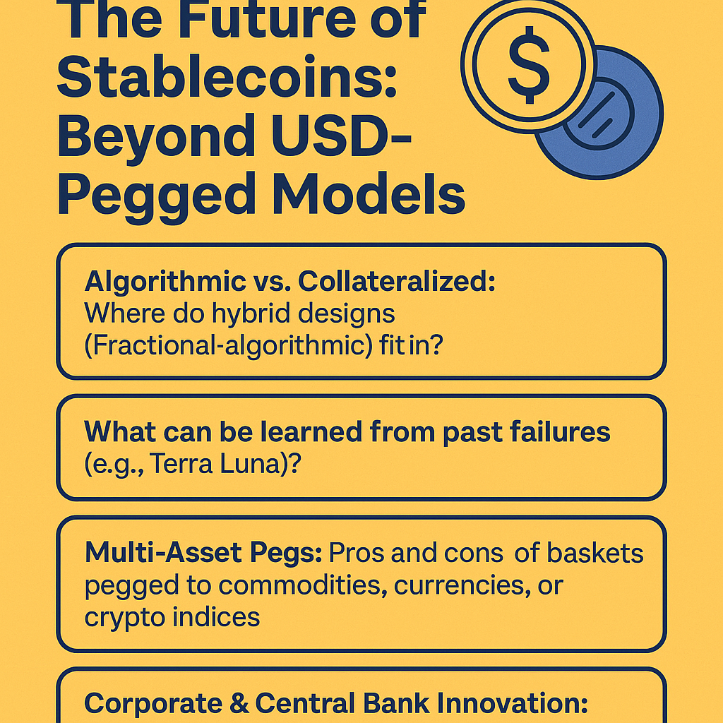 The future of stable coins: Beyond ISD-pegged Models