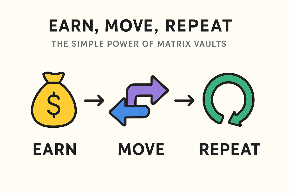 Earn, Move, Repeat: The Simple Power of Mitosis Matrix Vaults