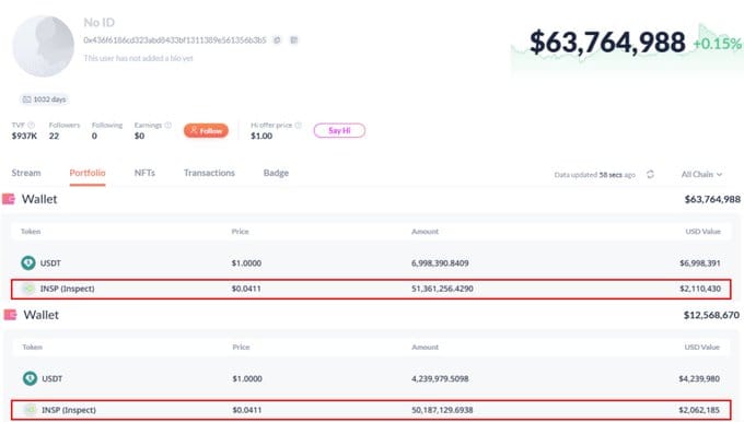 🐋 $75M кит зашел в $INSP - почему это сигнал, который нельзя игнорировать
