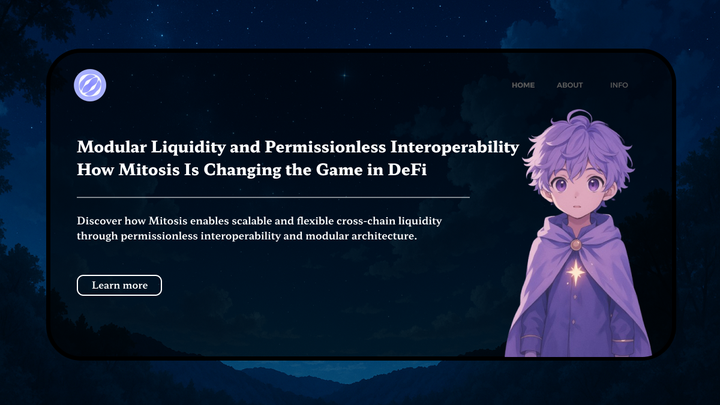 Mitosis: Building the Future of DeFi Through Modular Liquidity and Permissionless Interoperability
