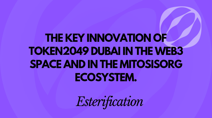 The key innovation of (TOKEN2049 Dubai) in the web3 space and in the MitosisOrg ecosystem.