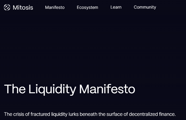 The Liquidity Manifesto Explanation: Mitosis and the Future of Transparent DeFi