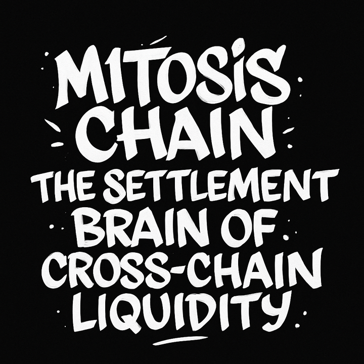 Mitosis Chain: The Settlement Brain of Cross-Chain Liquidity