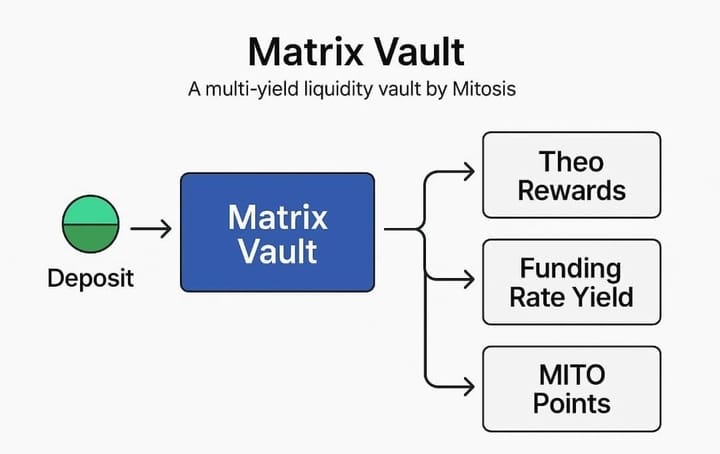 Mitosis Matrix Vaults: The Programmable User Layer of Cross-Chain Liquidity