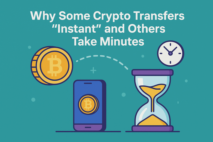 Why Some Crypto Transfers Are “Instant” and Others Take Minutes