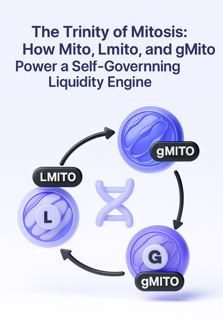 The Trinity of Mitosis: How Mito, Lmito, and gMito Power a Self-Governing Liquidity Engine